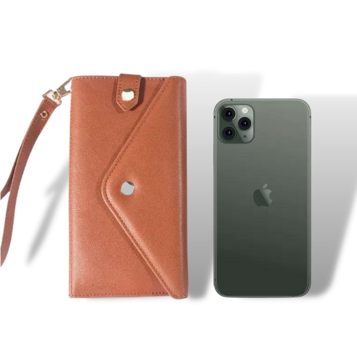 Plånbok Multi Funktionell Mobiltelefon Läder Rosa