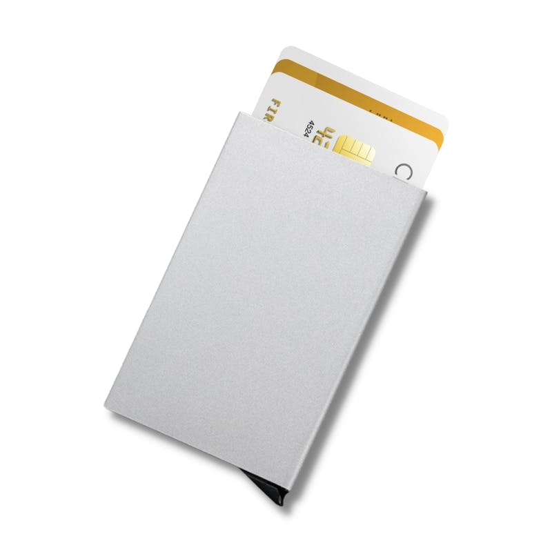 Korthållare RFID Säker (Block) Pop-up Silver