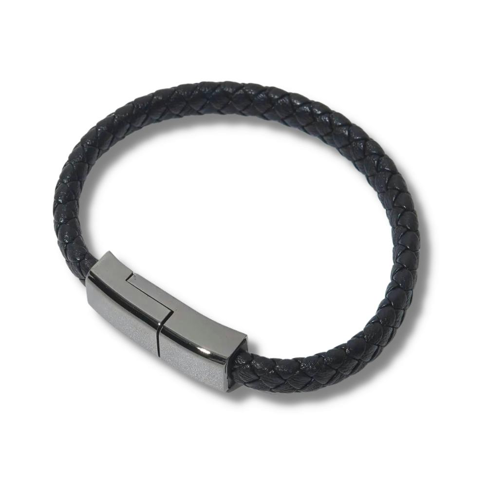 Laddkabel Armband USB 2.0 to USB Type-C Svart