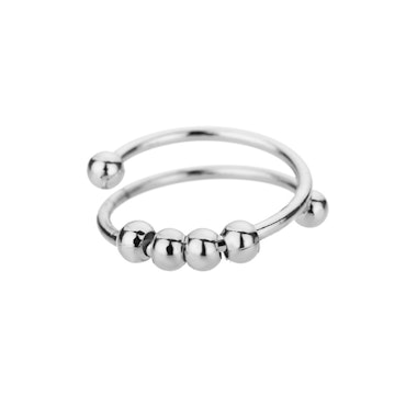 Anti Stress Ring Silver Klassisk Stressring Rostfritt Stål