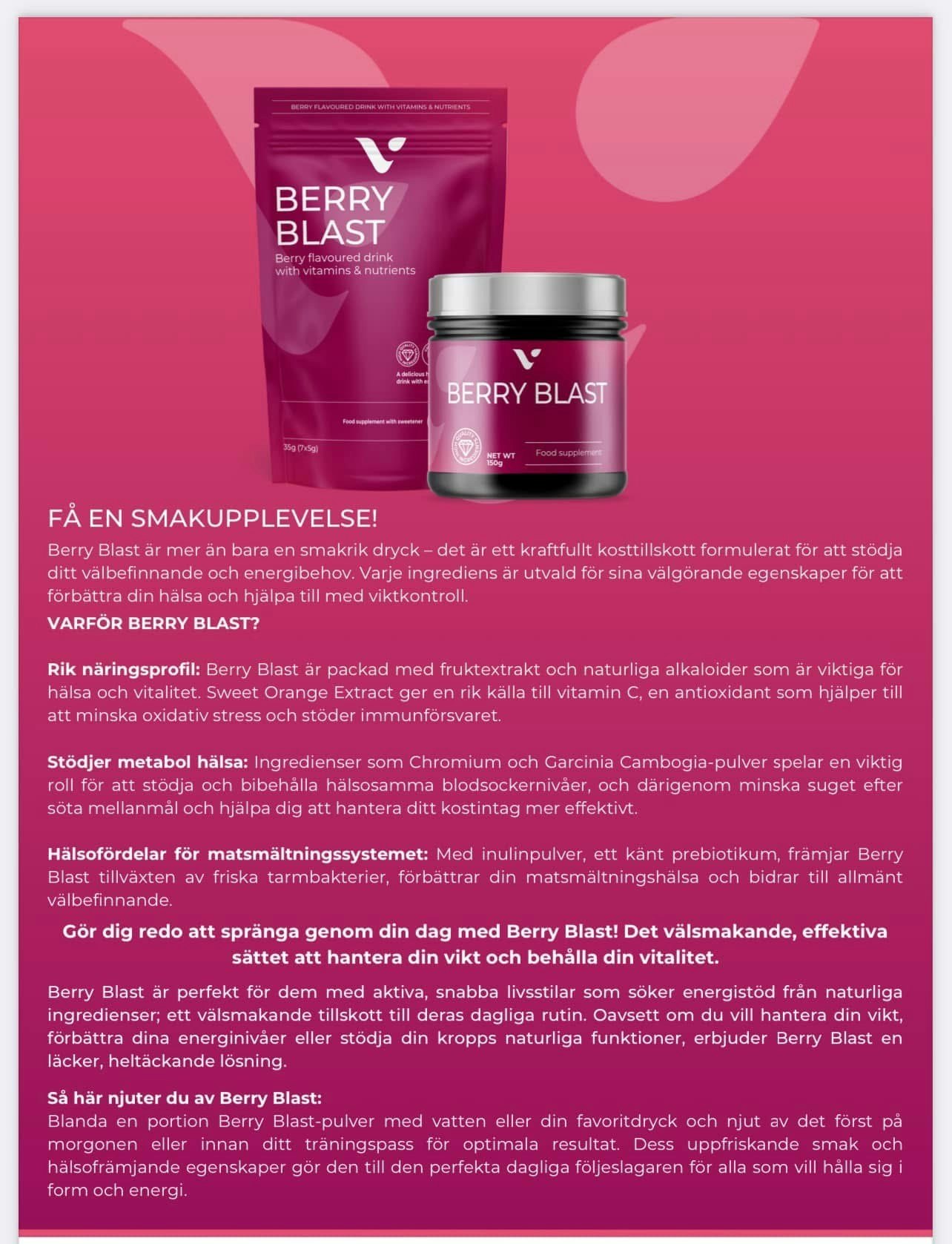 Berry Blast juice en månad