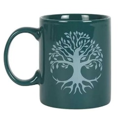 The Tree of Life mugg med förpackning.