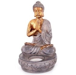 Sittande Värmeljushållare Buddha Prydnad