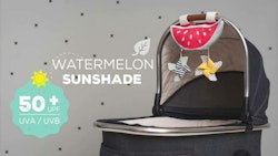 Vattenmelon solskydd UV ger ditt barn skugga i bilen o vagnen