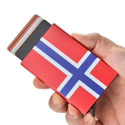 2ST Pop Up Korthållare . Norsk Flagga