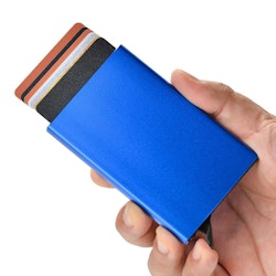 2ST Korthållare med RFID-skydd . Marinblå