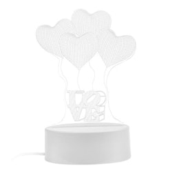 3D Hearts "LOVE" Led Nattlampa . Usb driven