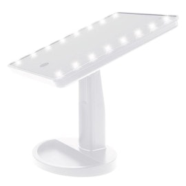 Justerbar Sminkspegel m LED . Vit