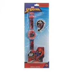 MarveI Spiderman 3D Glödande Digital Barnklocka . Klocka