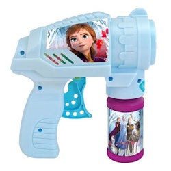 Frozen II Batterifri Bubbelpistol - Skjuter ut Såpbubblor