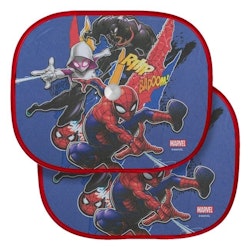2-Pack Spiderman Tema Solskydd m Sugkoppar.