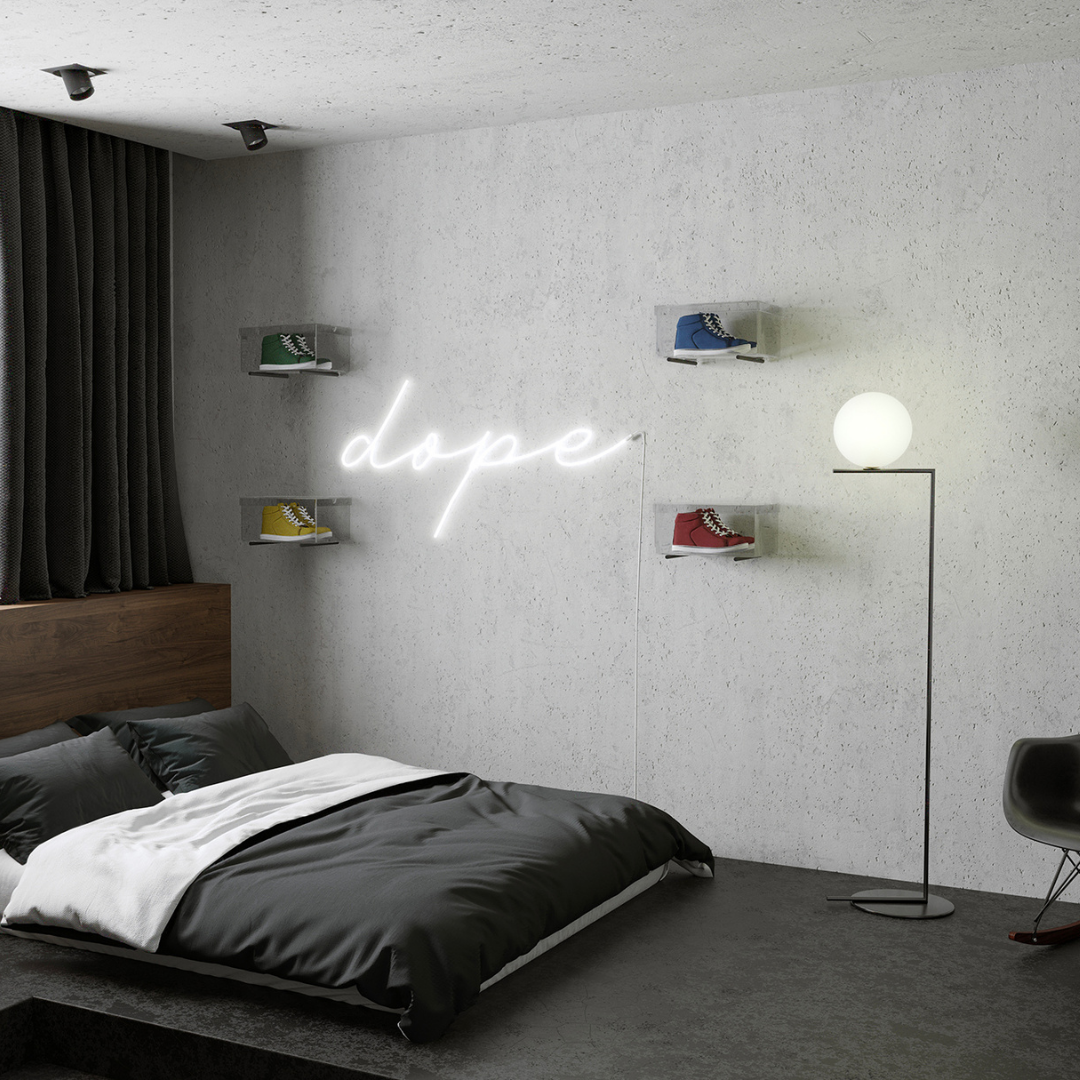 Sneakerboxen är gjord av akryl (plexiglas). Den kan användas som en inredningsdetalj och förvaring för exklusiva sneakers eller annat som man önskar att föreviga i boxen. Måtten är L360xB260H175mm.