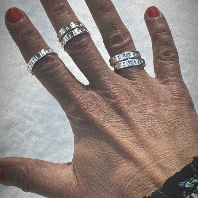 Ring FJÄLLRING MED EGEN TEXT
