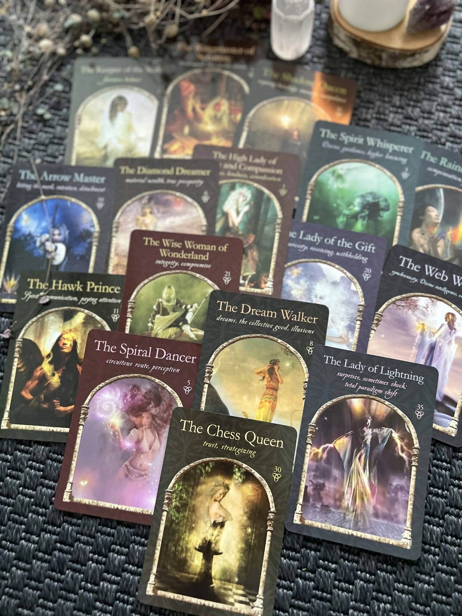 Wisdom of the Hidden Realms oracle cards