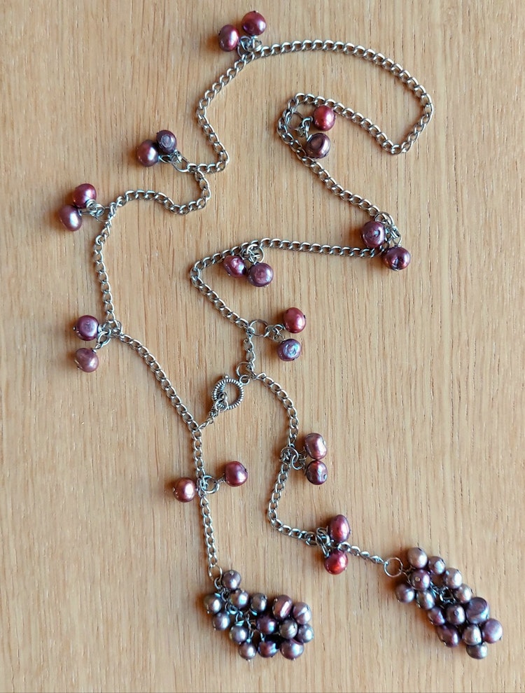 Halsband | Sötvattenspärlor & metall