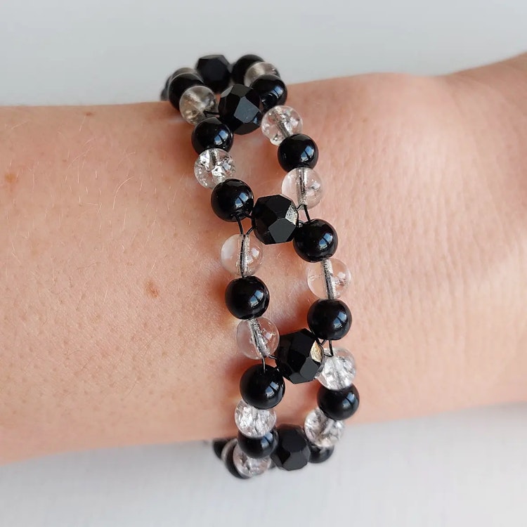 Wirearmband/armband med lås | Glas