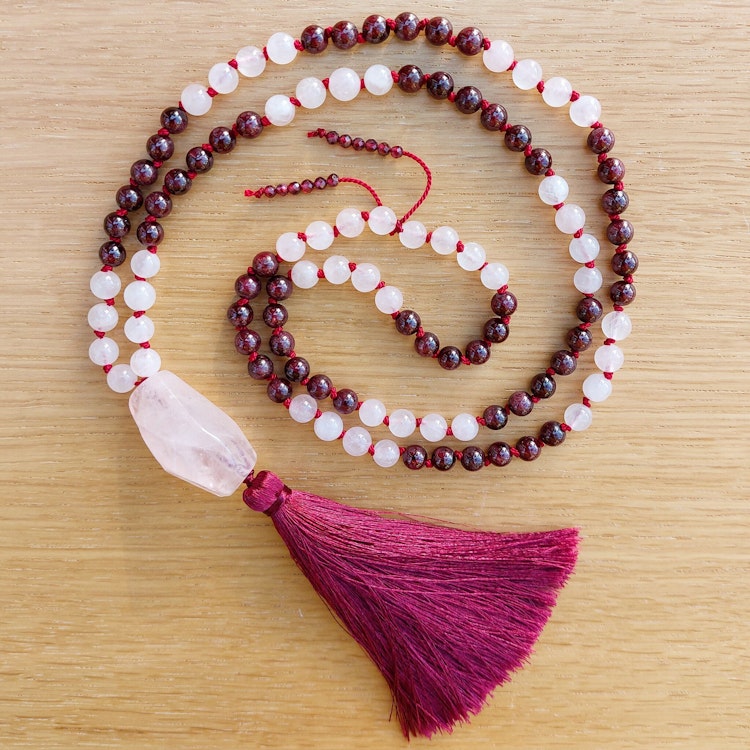 Mala | Rosenkvarts & granat