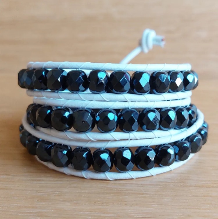 Wraparmband treradigt | Glas