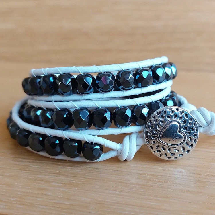 Wraparmband treradigt | Glas