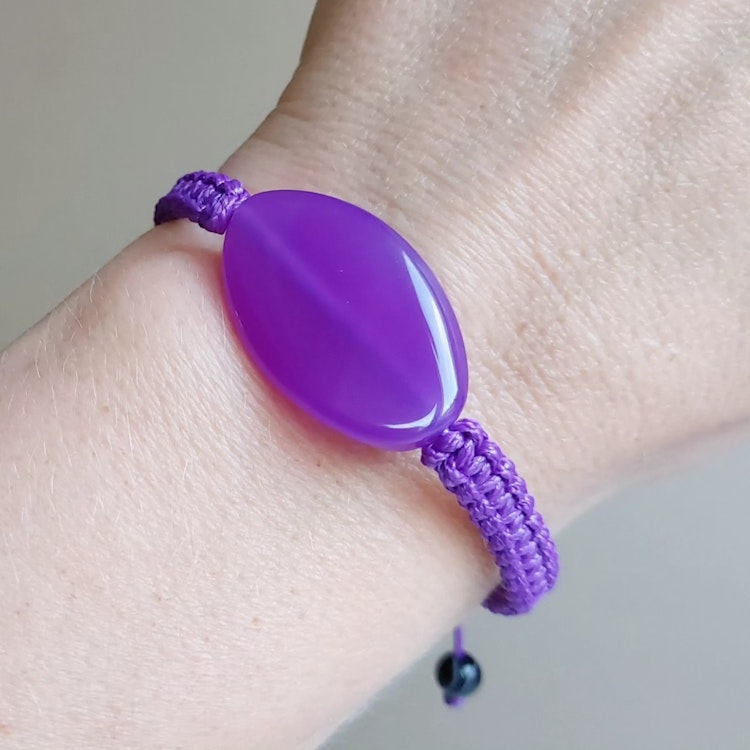 Makraméarmband | Agat