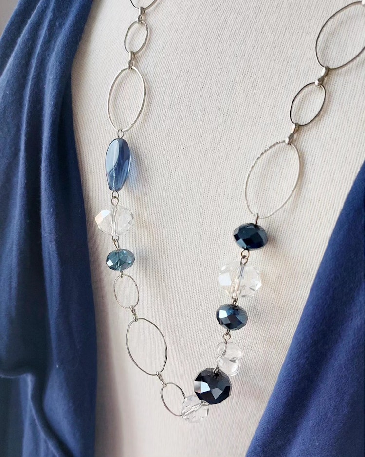 Halsband | Glas & metall