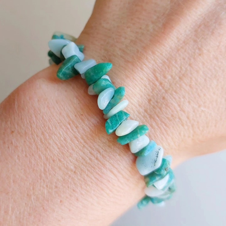 Elastiskt armband | Amazonit
