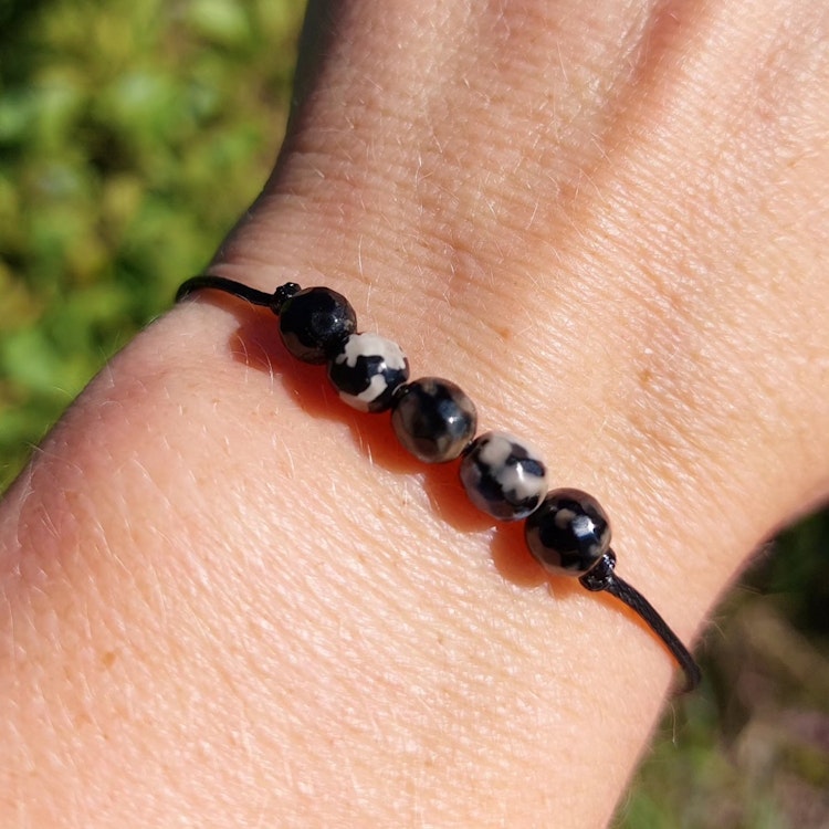 Makraméarmband | Agat