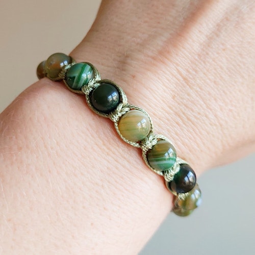 Makraméarmband | Agat
