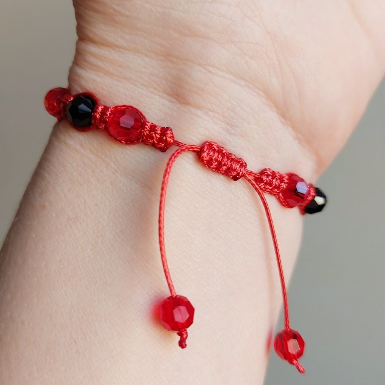 Makraméarmband | Glas