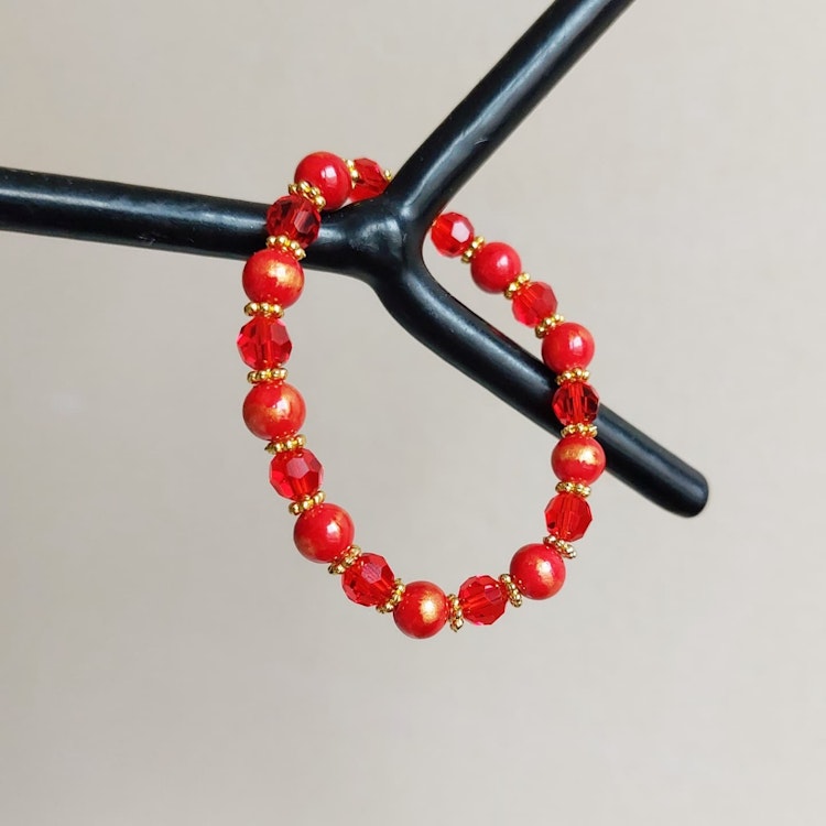 Barnarmband elastiskt | Jade & glas