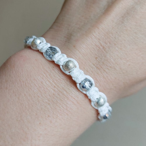 Makraméarmband | Glas
