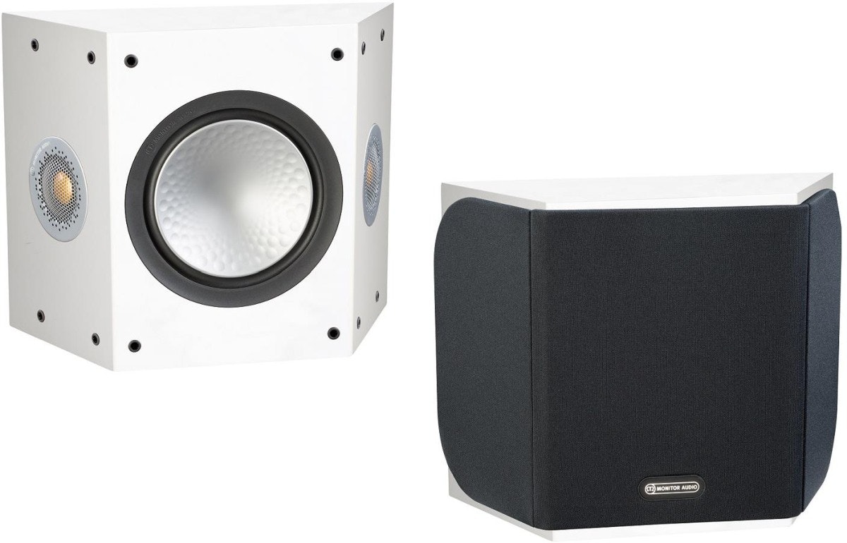 Begagnade Monitor Audio Silver FX – Diskreta och välljudande surroundhögtalare vita