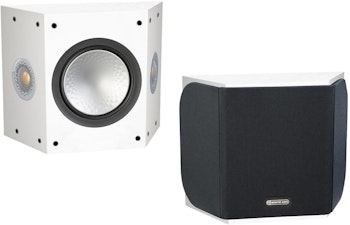 Begagnade Monitor Audio Silver FX – Diskreta och välljudande surroundhögtalare vita