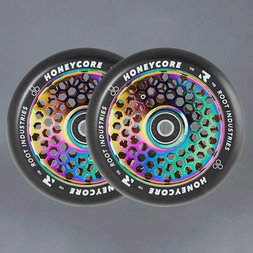 Root Air Honeycore 110mm Neochrome 2-pack Sparkcykel Hjul