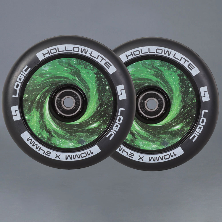 Logic Hollow Lite Vortex Green 110mm 2-pack Sparkcykel Hjul