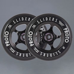 Proto Slider Sparkcykel hjul 2-Pack Black
