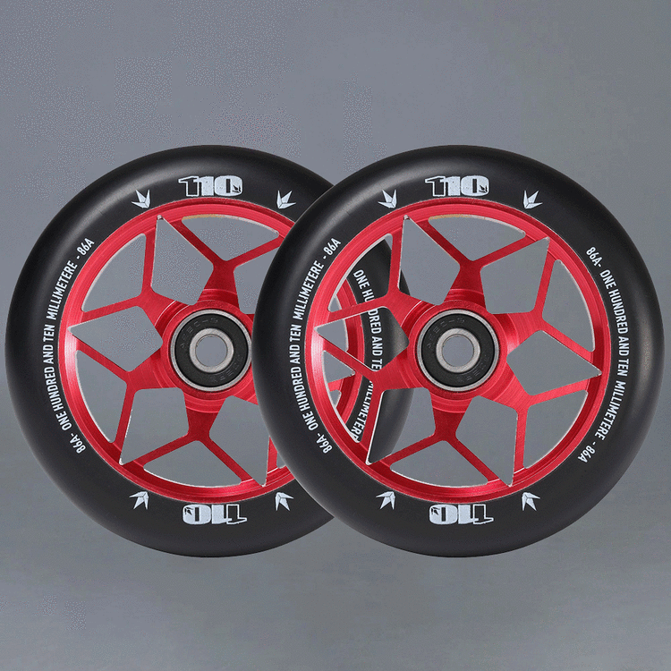 Blunt Diamond 110mm 2-pack Red Kickbike hjul