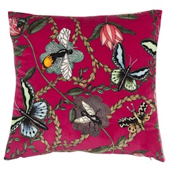 Kuddfodral Bugs & Butterflies cerise, Nadja Wedin design
