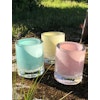 Hurricane Soda pink skogsberg smart ljuslykta glas