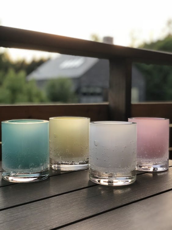 Hurricane Soda aqua skogsberg smart ljuslykta glas