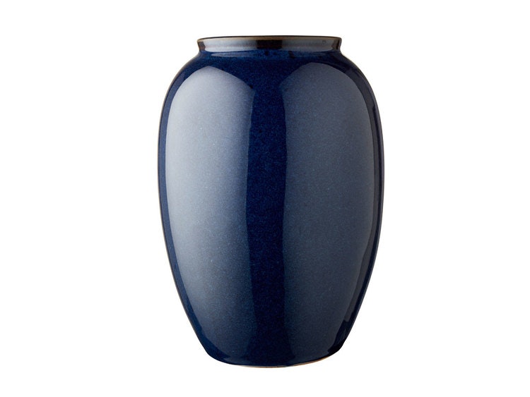 Vas Bitz, 25 cm, mörkblå, keramik