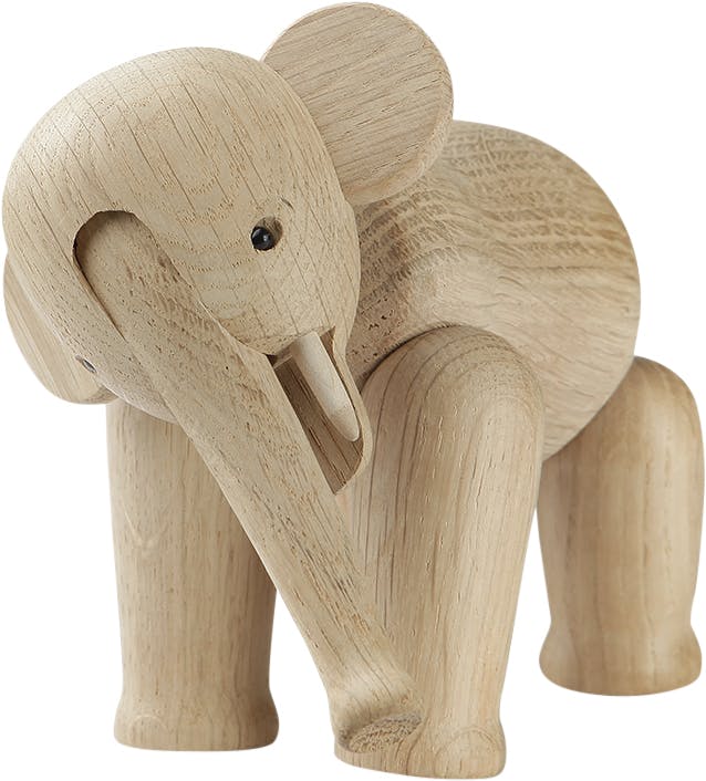 Kay Bojesen, elefant mini, ek, träfigur