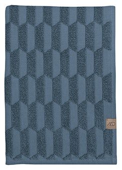 Gästhandduk GEO, 2-pack, 35x55 cm, slate blue, Mette Ditmer