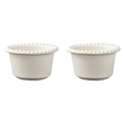 Daria skål, 12 cm,2-pack,  cotton white, PotteryJo
