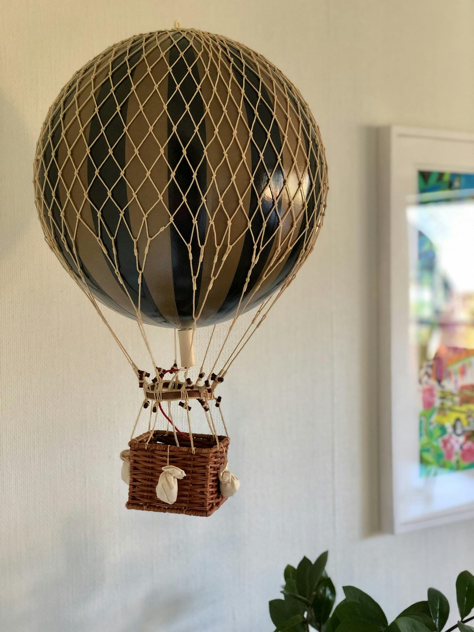 Luftballong Royal Aero, svart & guld, Authentic Models