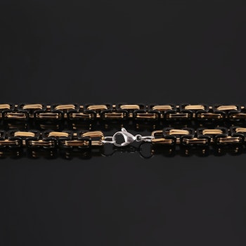 Pakkepris  Viking inspirert designet halskjede og armlenke svart/gullfarget