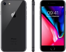 Begagnad - Apple iPhone 8 64GB, svart