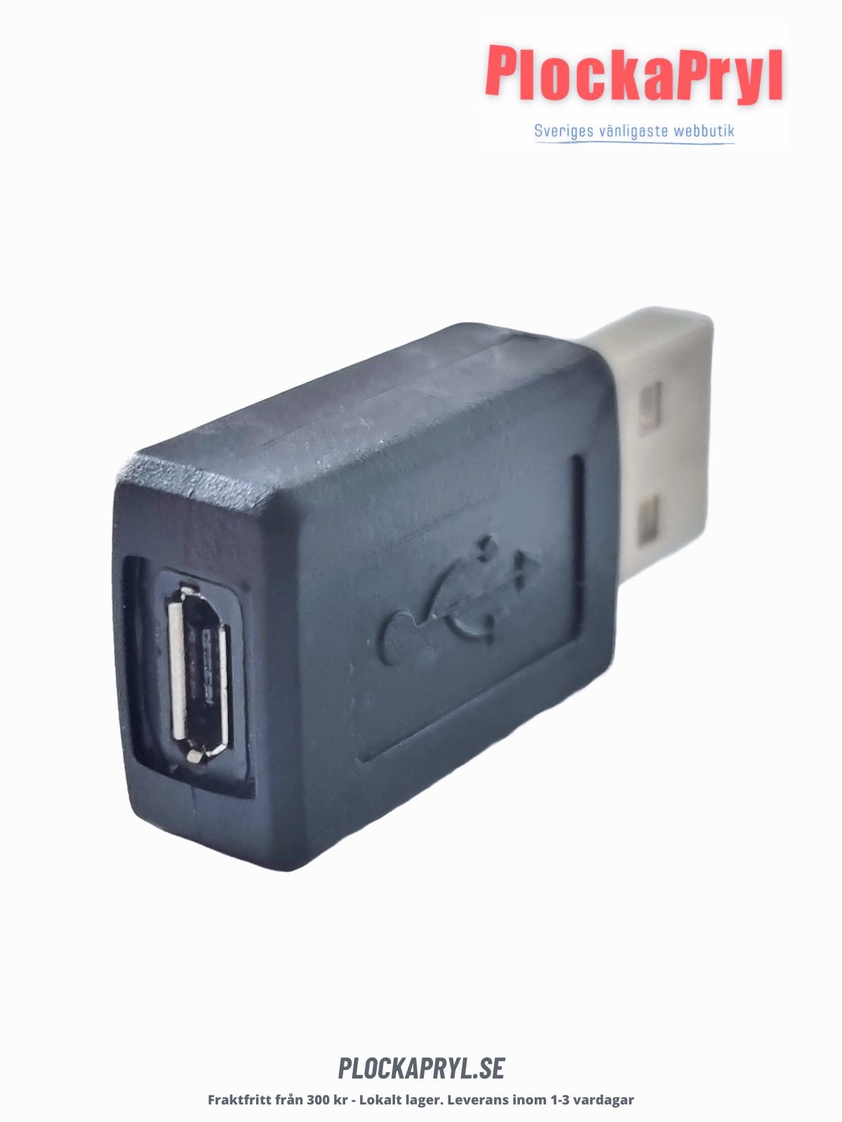Micro-USB hona till USB-A hane - Adapter