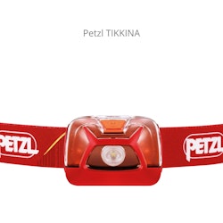 Pannlampa - Petzl TIKKINA 250lm, röd