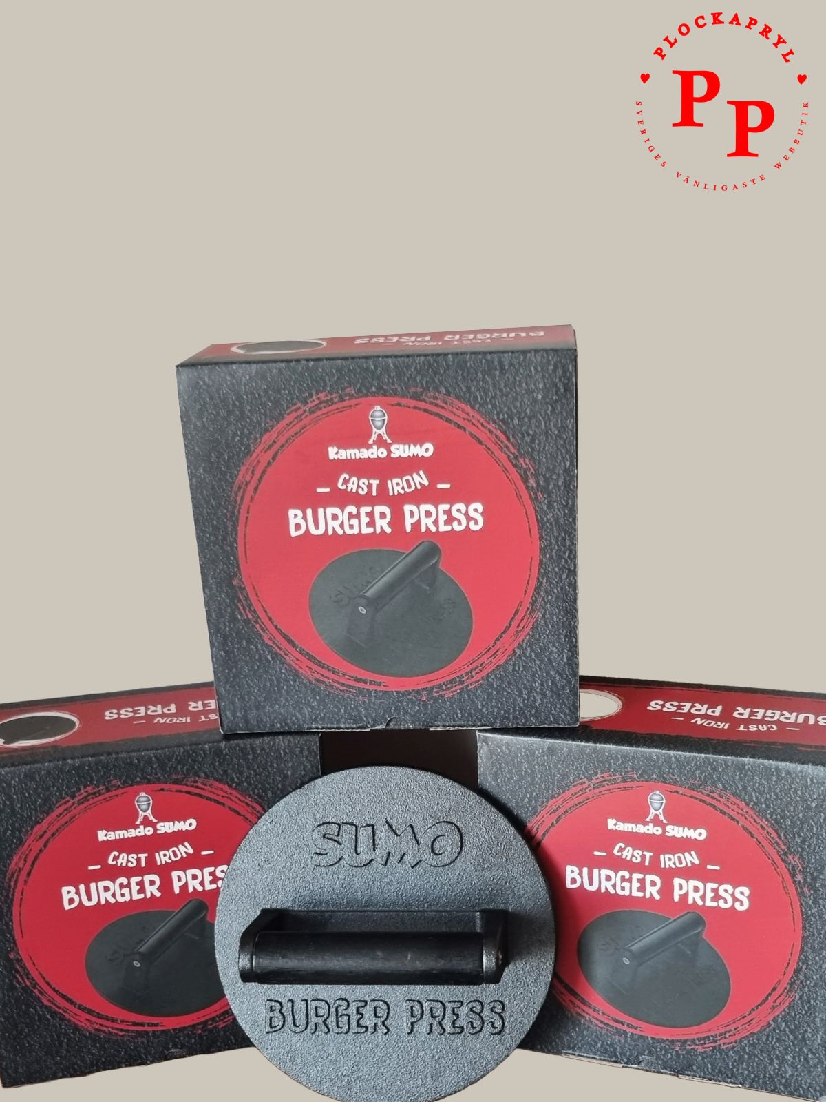 kamado sumo cast iron burger press